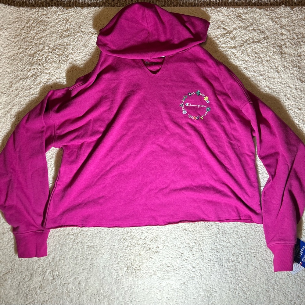 Champion Campus French Terry Split Neck Hoodie